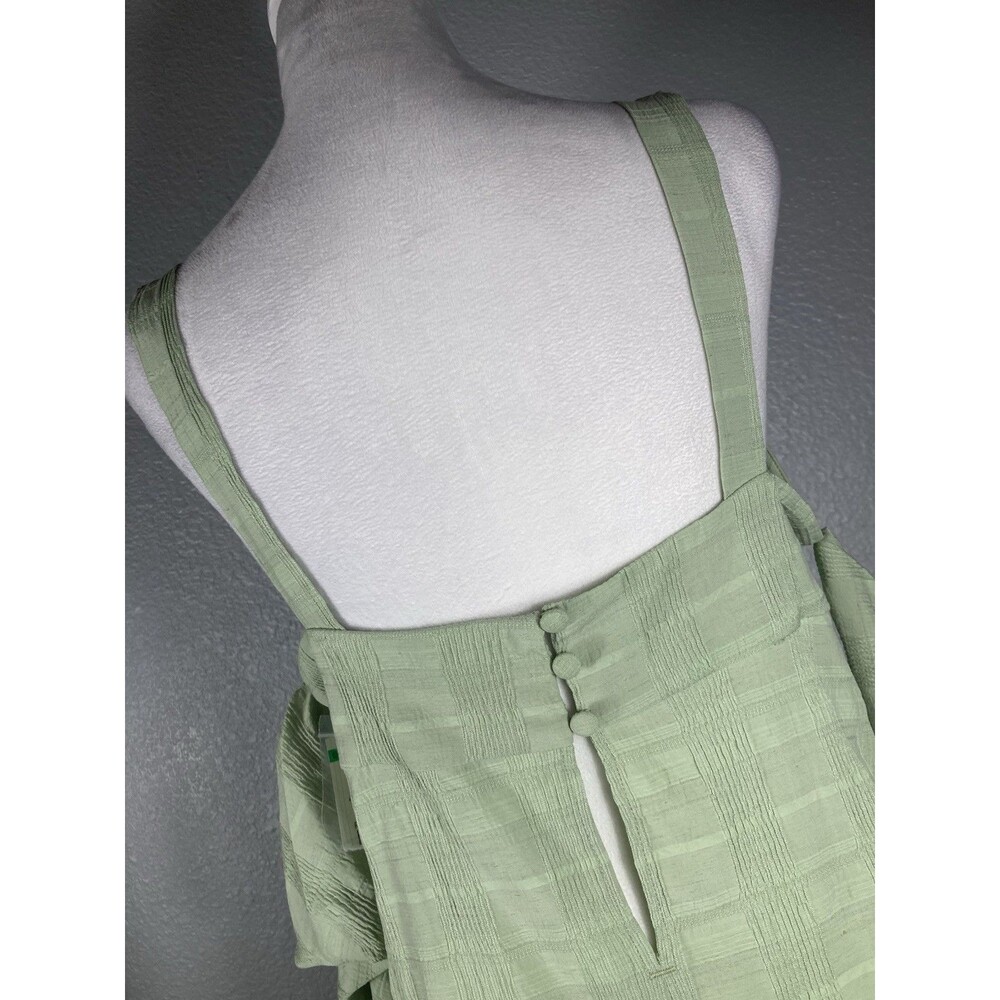 Womens Size 10 Mint Green Strappy Cold Shoulder Pullover Blouse Fairy Coquette - Picture 6 of 11